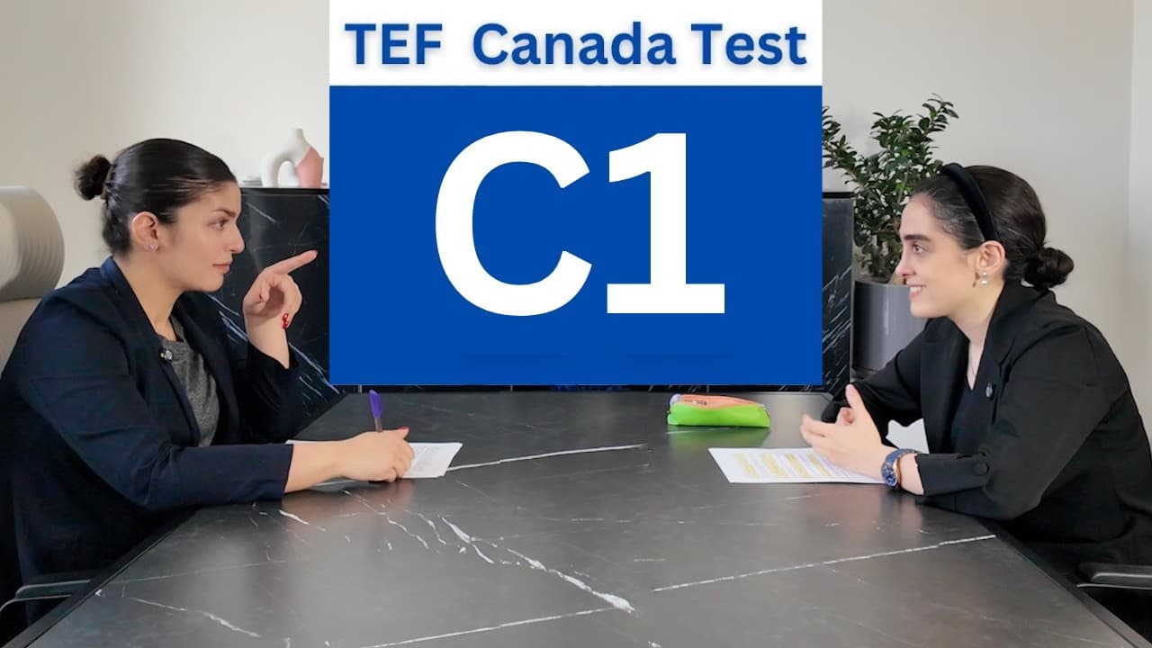 Full TEF Canada Speaking Test Level C1, Epreuve Expression Orale C1