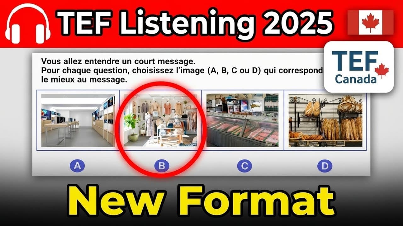 TEF Canada Compréhension Orale (New Format) | Full Practice Test