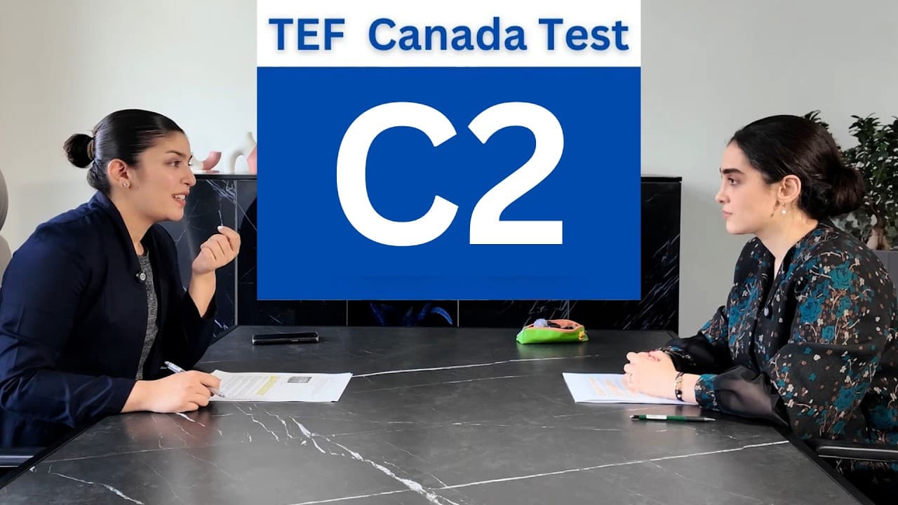 Full TEF Canada Speaking Test Level C2, Epreuve Expression Orale C2