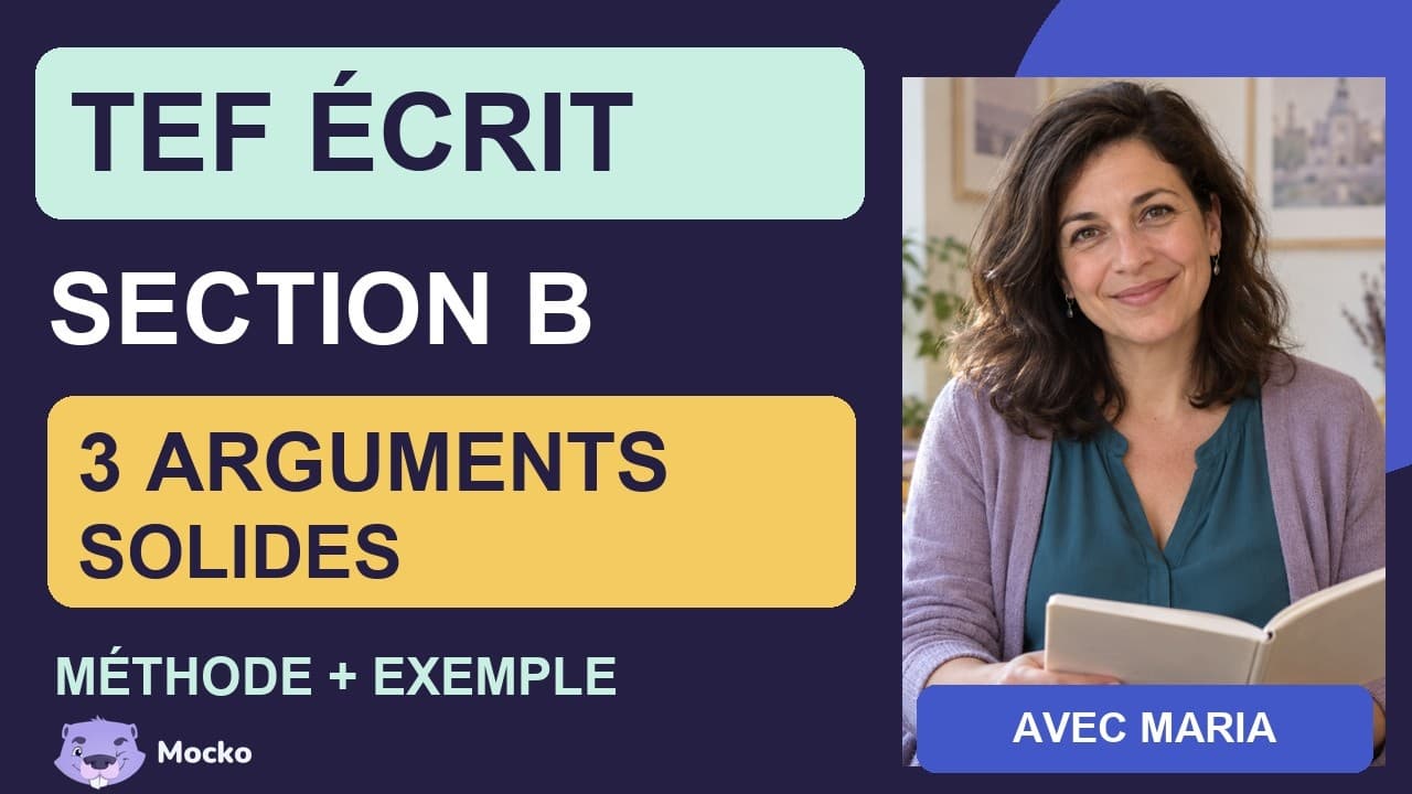 TEF Canada Expression Écrite : Section B | Méthode + Exemple Corrigé