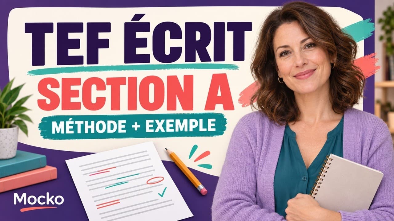 TEF Canada Expression Écrite : Section A | Méthode + Exemple Corrigé