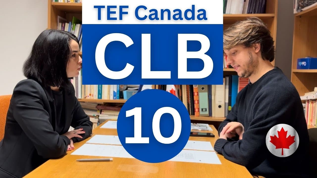 C1/C2 TEF Canada Speaking Test Part A: BEST Samples & Structure (Expression Orale C1/C2)