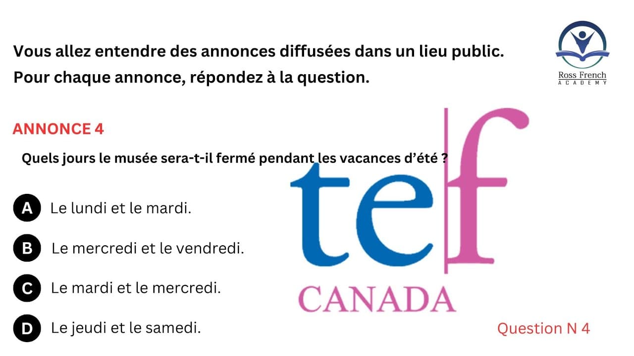 TEF Canada Exam - Listening Test | Compréhension orale | Practice Test | B1 to C1