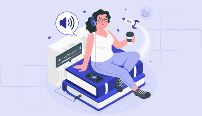 Woman listening to TEF exercises