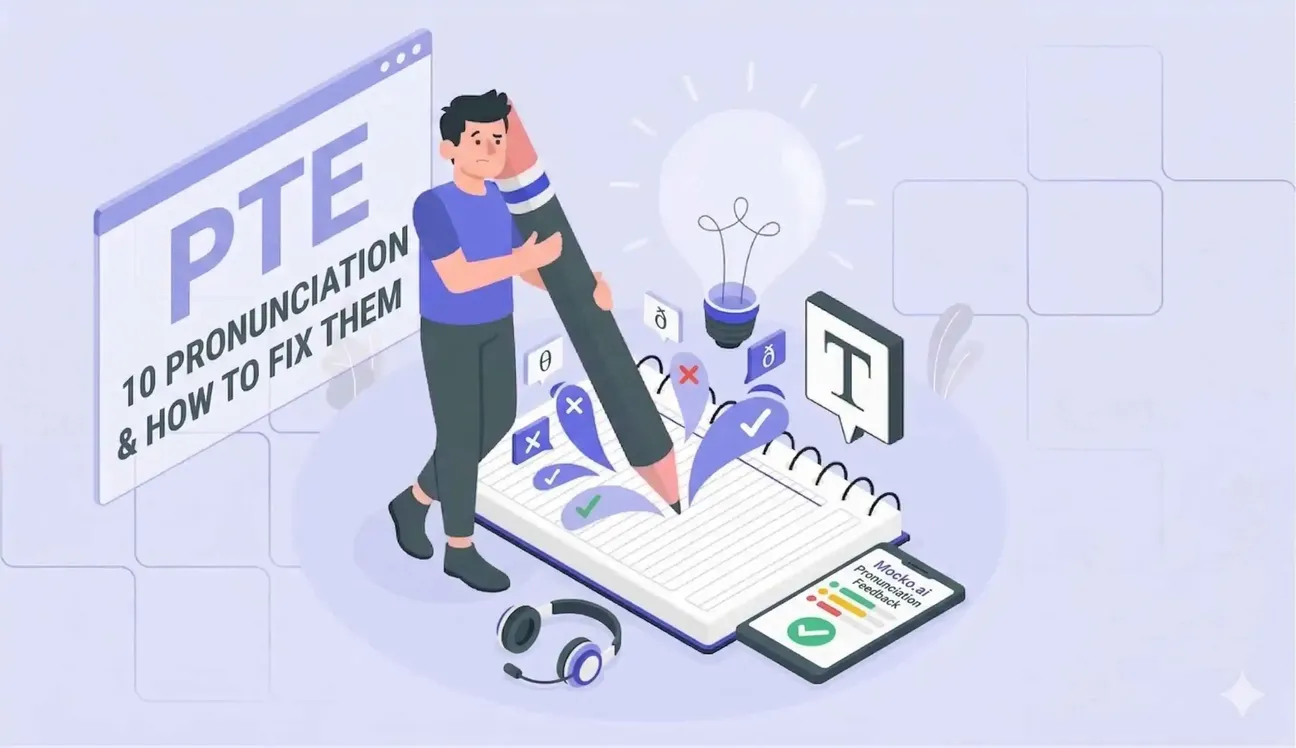 Master Your Voice: 10 Common Pronunciation Pitfalls in PTE Speaking and How Mocko.ai Helps You Conquer Them