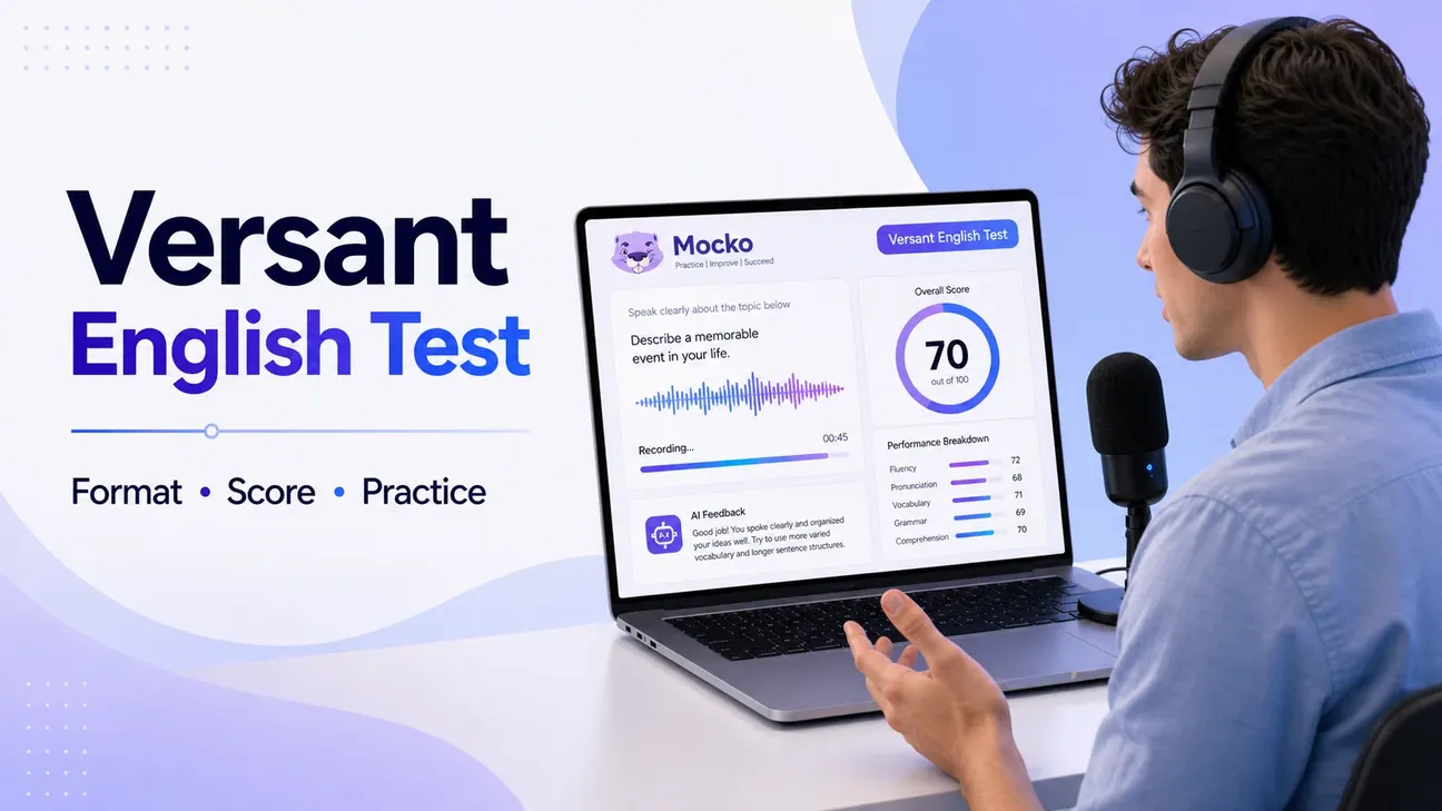 Versant Test Practice - Free online test