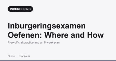 Guide to practising for the Dutch inburgeringsexamen with free official practice exams