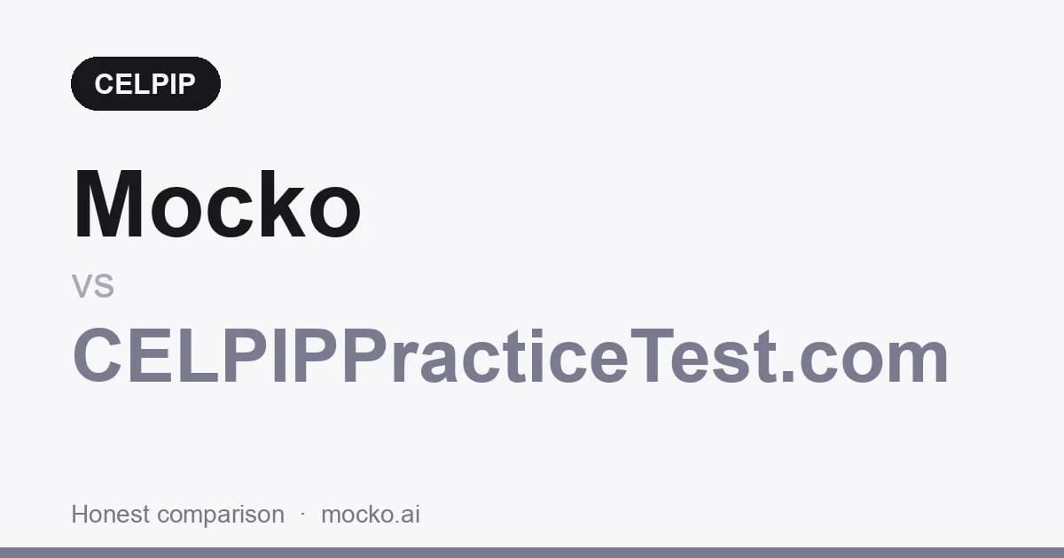 Mocko vs CELPIPPracticeTest.com: Better for CELPIP Prep?