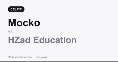 Mocko vs HZad Education comparison for CELPIP