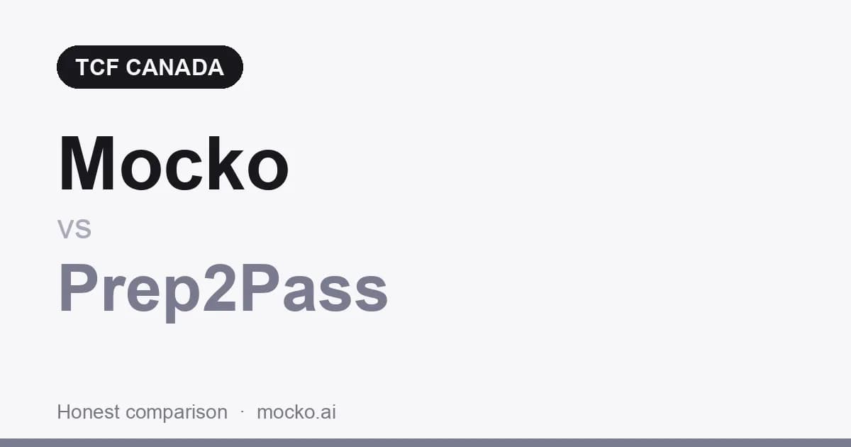 Mocko vs Prep2Pass: Which Is Better for TCF Canada Prep?
