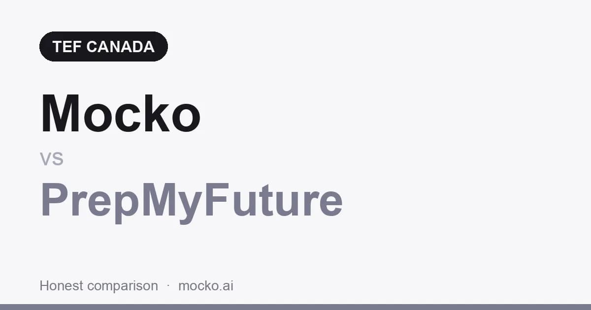 Mocko vs PrepMyFuture: Which Is Better for TEF Canada Preparation?