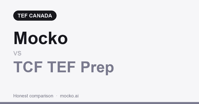 Mocko vs TCF TEF Prep comparison for TEF