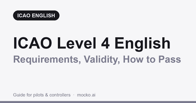 ICAO Level 4 English: requirements, validity and how to pass