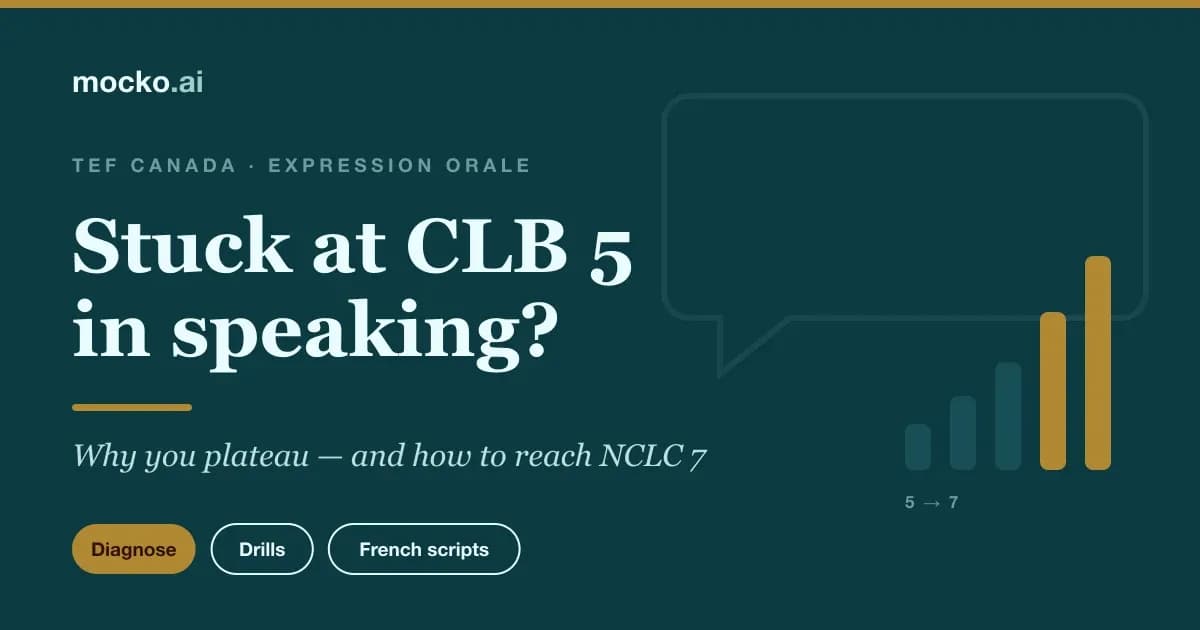 Stuck at CLB 5 in TEF Speaking? How to Reach CLB 7