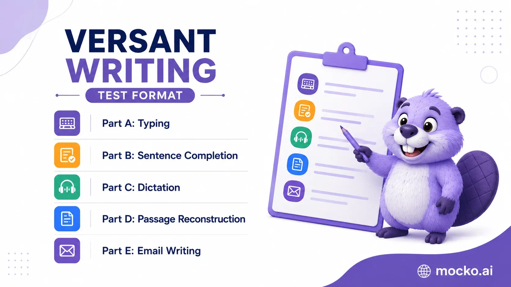 Versant writing test format guide