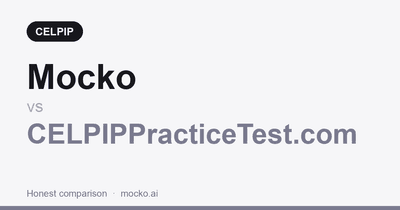 Mocko vs CELPIPPracticeTest.com comparison for CELPIP