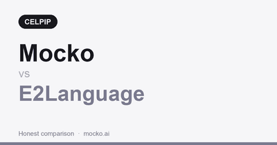 Mocko vs E2Language comparison for CELPIP