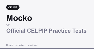 Mocko vs Official CELPIP Practice Tests comparison for CELPIP