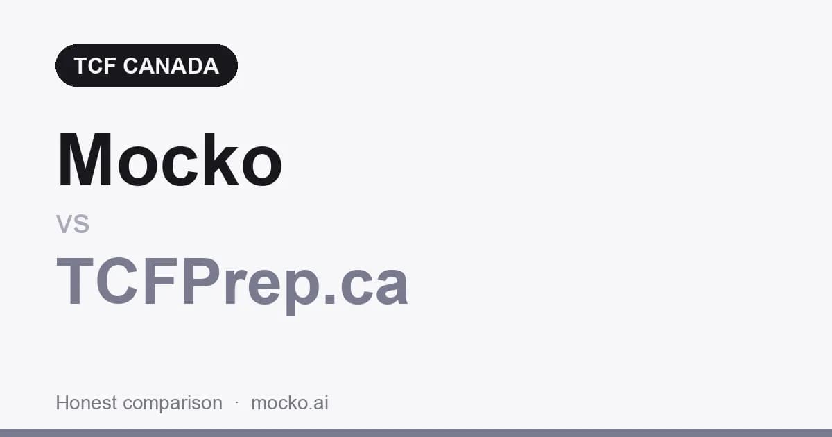 Mocko vs TCFPrep.ca: Which Is Better for TCF Canada Prep?