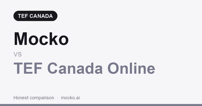 Mocko vs TEF Canada Online comparison for TEF